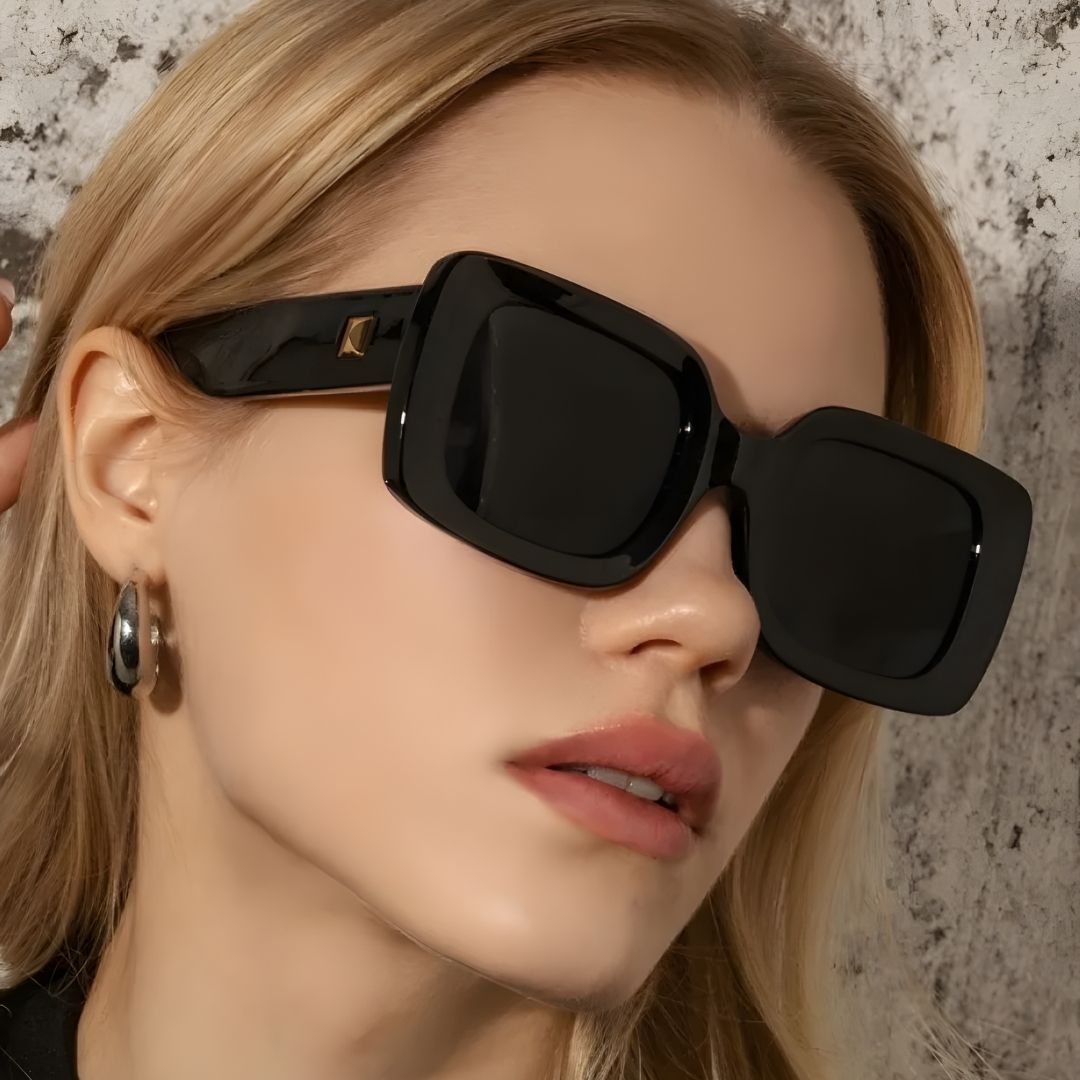 Sol Cuadrados Lentes Para Dama Lentes De Sol Cuadrado Blanco