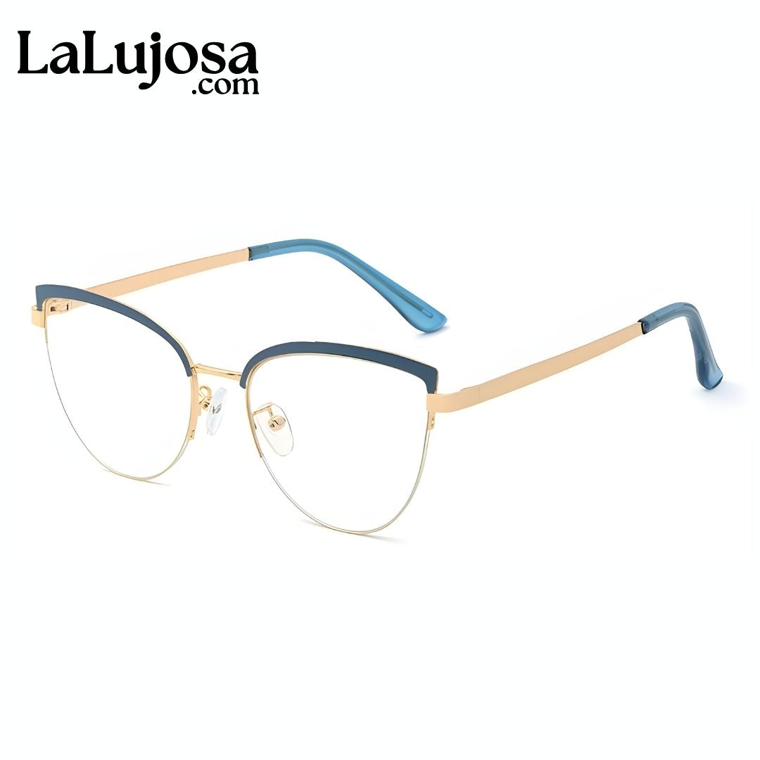 Lentes azules para mujer sale